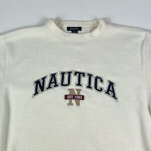 Vintage Nautica Fleece Sweatshirt Mens